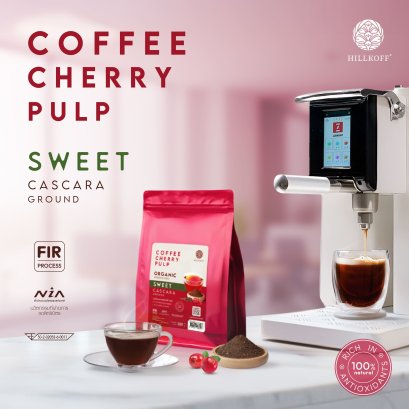Coffee Cherry Pulp Organic Sweet Cascara Ground ออร์แกนิค 100% เนื้อผลกาแฟเชอร์รี่แบบบด (Cascara) ขนาด 500 g