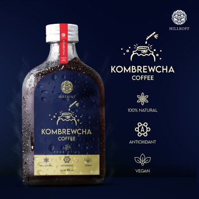 Kombrewcha คอมบริวชะ 180 ml ชาหมักผสมกาแฟสกัดเย็น