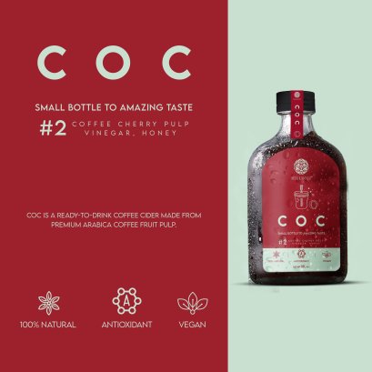 COC Cider จากเนื้อผลกาแฟพร้อมดื่ม 180 ml