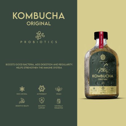 Kombucha คอมบูชะ 180 ml ชาหมักจากธรรมชาติ