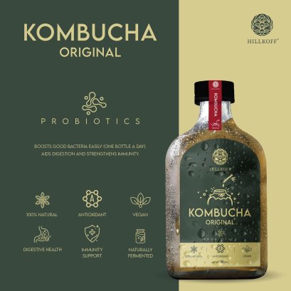 Kombucha คอมบูชะ 180 ml ชาหมักจากธรรมชาติ คอมบูชา