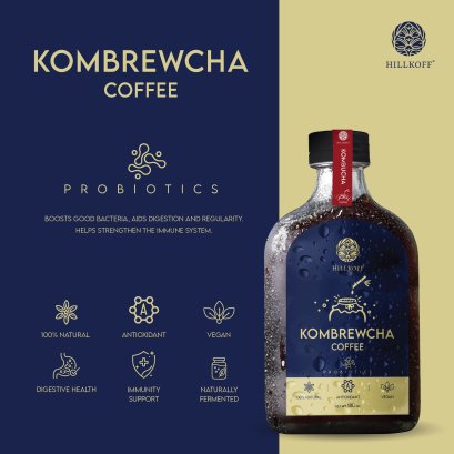 Kombrewcha คอมบริวชะ 180 ml ชาหมักผสมกาแฟสกัดเย็น