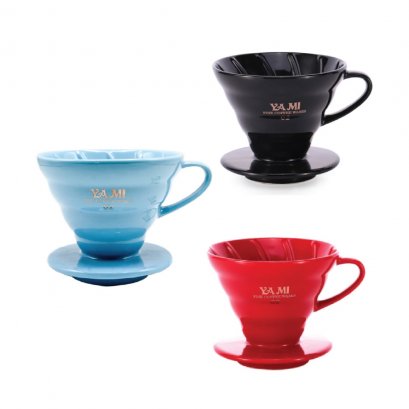 แก้วดริปกาแฟเซรามิก Yami V02 Colourful Boutique Porcelain Dripper