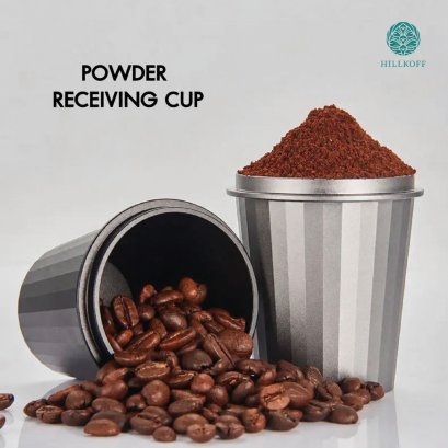 Powder receiving cup 51 mm Dosing cup ถ้วยโดส กระบอกโดส ตวงเมล็ดกาแฟ โดสกาแฟกันหก