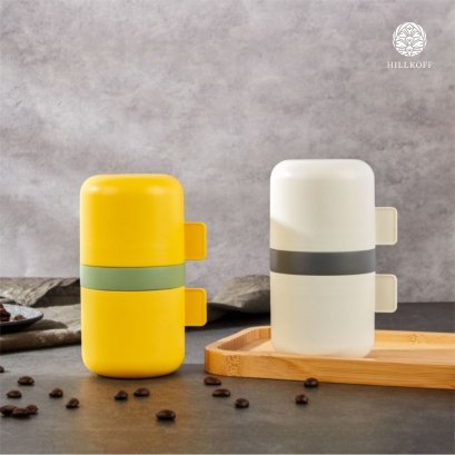 เครื่องบดกาแฟมือหมุนพร้อมดริปในตัว Coffee Grinder with Drip : KDL-905