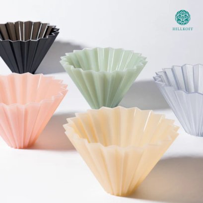 Coffee Dripper with Stand ดริปเปอร์ พร้อมฐาน V60 2-4 Cups คุณภาพสูง ทนความร้อน กรวยดริปกาแฟ
