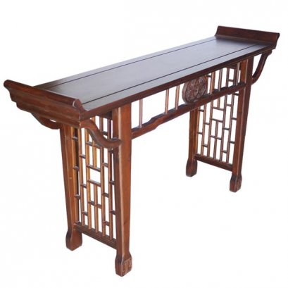 โต๊ะไหว้ไม้ปลายงอนสไตล์จีนโบราณ 160 ซม.