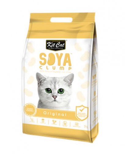 ทรายแมวเต้าหู้  Kit Cat Soya (ออริจินอล 7 L)