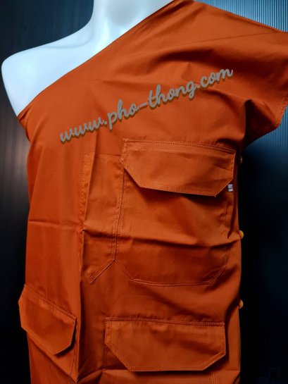 อังสะซิป 3 กระเป๋า (ผ้ามัสลิน)  มี 3 สี