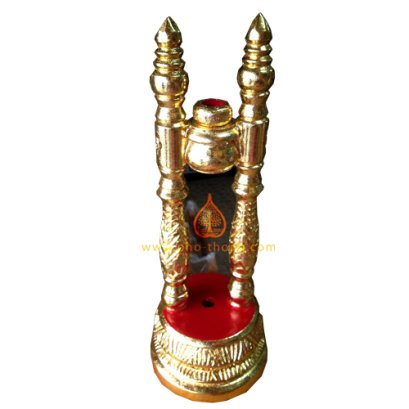 ขาตั้งตาลปัตร (แกะลาย-ปิดทองอย่างดี)