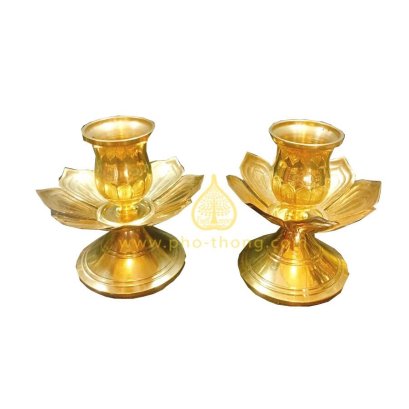 เชิงเทียนจานรอง (กลีบบัว)  3นิ้ว