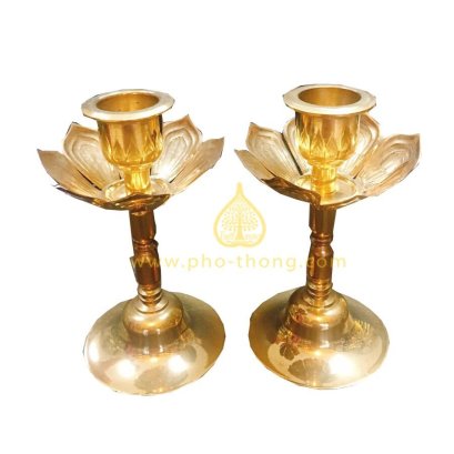 เชิงเทียนจานรอง (กลีบบัว)  4นิ้ว