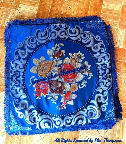 อาสนะลายผ้าหลุยส์ (รุ่นใหม่) ** อย่างดี เกรดAAA **