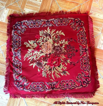 อาสนะลายผ้าหลุยส์ (รุ่นใหม่) ** อย่างดี เกรดAAA **(copy)