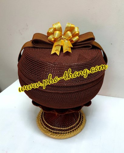 บาตรสแตนเลสแท้100%ครบชุด(ขาหวายดี พร้อมเครื่องบวช) + ถลกบาตรไนล่อน(งานถักด้วยมือ)(copy)(copy)