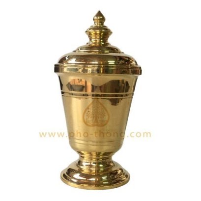 โกศ (ทองเหลือง) ทรงเตี้ย