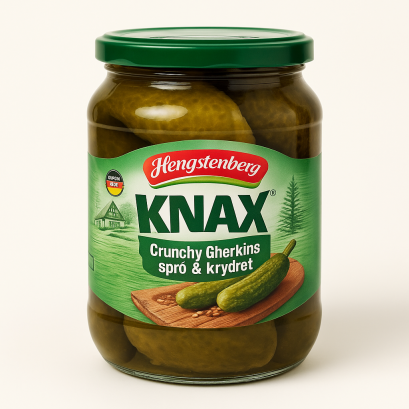 Knax crunchy gherkins 670g