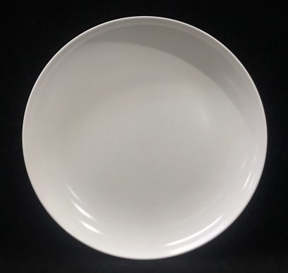 จานกลมทรงใบบัว 10 นิ้ว