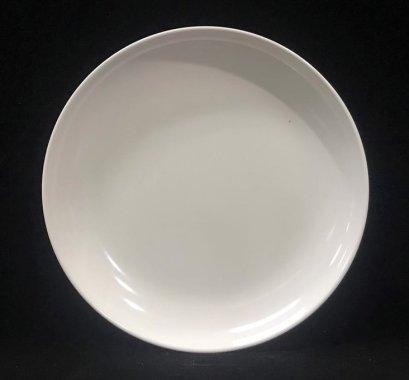 จานกลมทรงใบบัว 9 นิ้ว