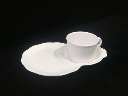 ชุดอาหารว่างพร้อมถ้วยกาแฟ 9 นิ้ว