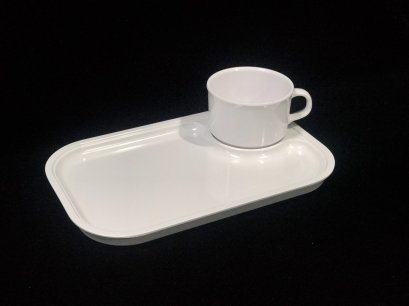 ชุดอาหารว่างพร้อมถ้วยกาแฟ 10 นิ้ว