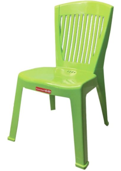 เก้าอี้มีพนักพิง สีเขียว