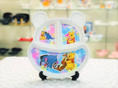 ถาดหลุมหน้าหมี 3 ช่อง 9.5 นิ้ว