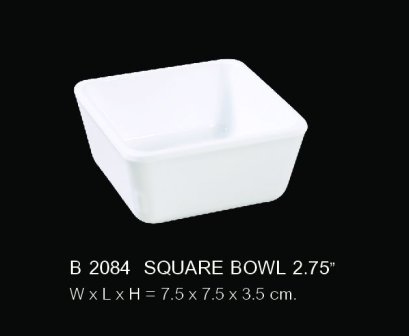 ชามสี่เหลี่ยมจัตุรัส 2.75 นิ้ว
