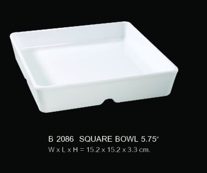ชามสี่เหลี่ยมจัตุรัส 5.75 นิ้ว