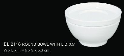 ฝาชามกลม 3.5 นิ้ว