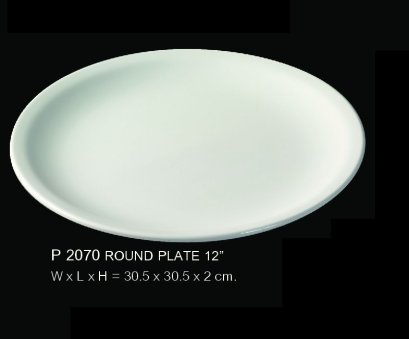 จานกลม 12 นิ้ว