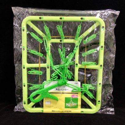 ที่ตากผ้าสี่เหลี่ยมพับได้มีที่ล็อค