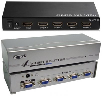 Splitter 1:4 VGA/HDMI+สายสัญญาณ
