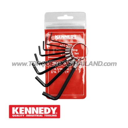 KEN-601-0980K ชุดประแจหกเหลี่ยม 8 ตัว 1/16 - 1/4 นิ้ว