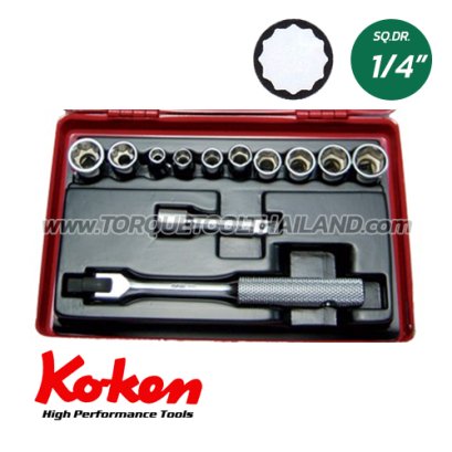 2262M บล็อกชุด 12P (SQ.DR.1/4&quot;)  Socket Set