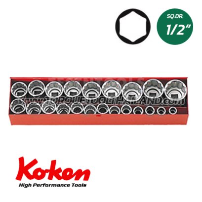4251HA บล็อกชุด 6P  (SQ.DR.1/2&quot;) Socket Set