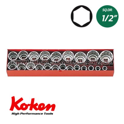 4251HM บล็อกชุด 6P  (SQ.DR.1/2&quot;) Socket Set