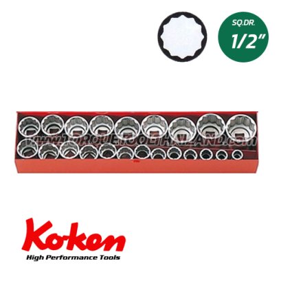 4251M บล็อกชุด 12P  (SQ.DR.1/2&quot;) Socket Set