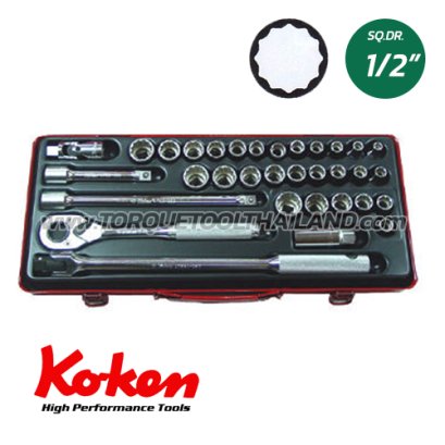 4278AMW บล็อกชุด 12P  (SQ.DR.1/2&quot;) Socket Set