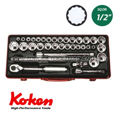 4279AM บล็อกชุด 12P  (SQ.DR.1/2&quot;) Socket Set