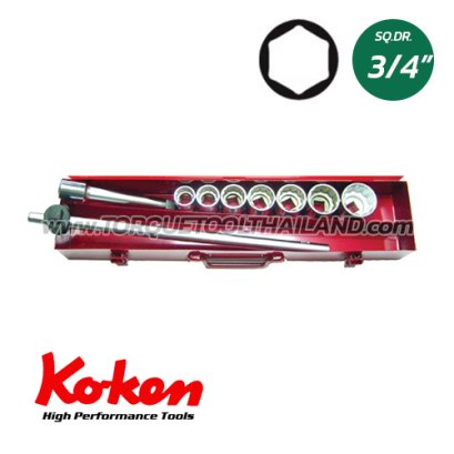6220HA บล็อกชุด 6P  (SQ.DR.3/4&quot;)  Socket Set