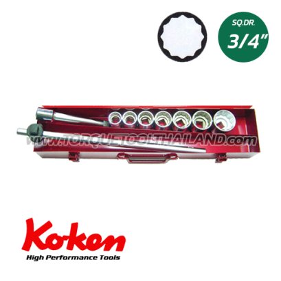 6220M บล็อกชุด 12P  (SQ.DR.3/4&quot;)  Socket Set