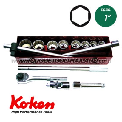 8290HA บล็อกชุด 6P  (SQ.DR 1&quot;) Socket Set