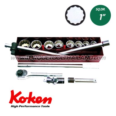 8290M บล็อกชุด 12P  (SQ.DR 1&quot;) Socket Set