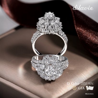 แหวนเพชรน้ำ100 D Color