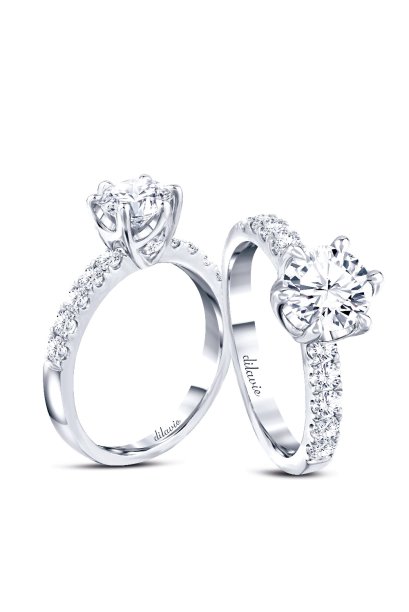 แหวนเพชรดิลาวี  เพชรน้ำ100  D Color