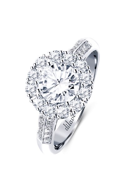 แหวนเพชรดิลาวี  เพชรน้ำ100  D Color