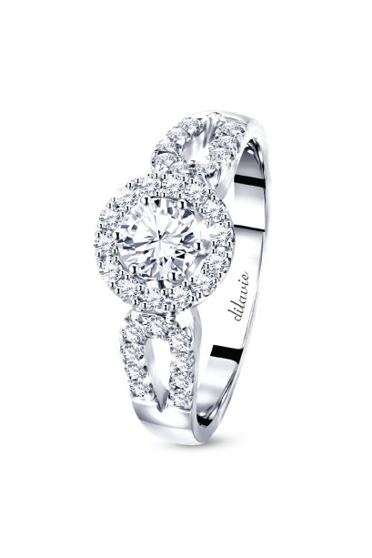 แหวนเพชรดิลาวี  เพชรน้ำ100  D Color