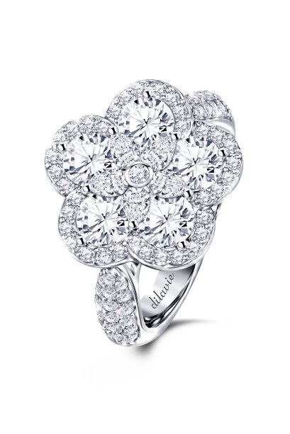 แหวนเพชรดิลาวี  เพชรน้ำ100  D Color