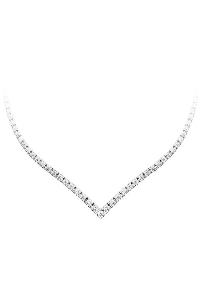 สร้อยคอเพชรคอวีทั้งสาย